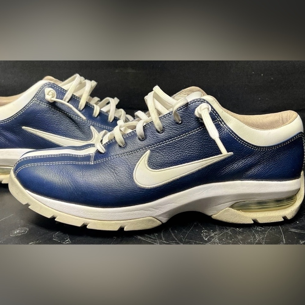 Vintage Style Nike Air Gritty Up Women's Retro Blue & White Golf Shoes Size 9.5 - Picture 2 of 9